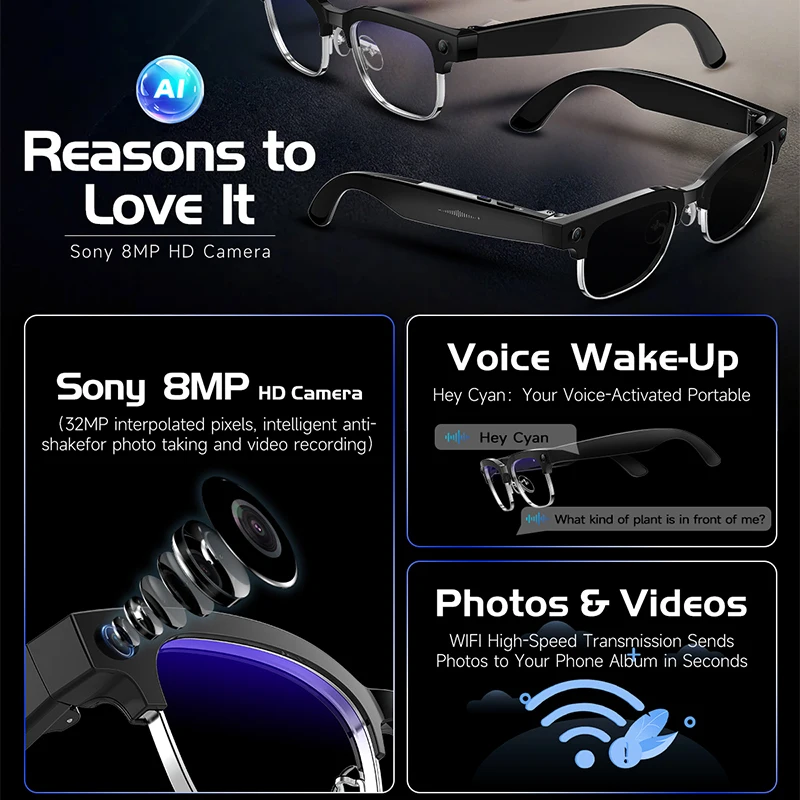 W630 HeyCyan AI音声起動機能搭載 AI翻訳機能 - Photographic Memory のレビューと価格
