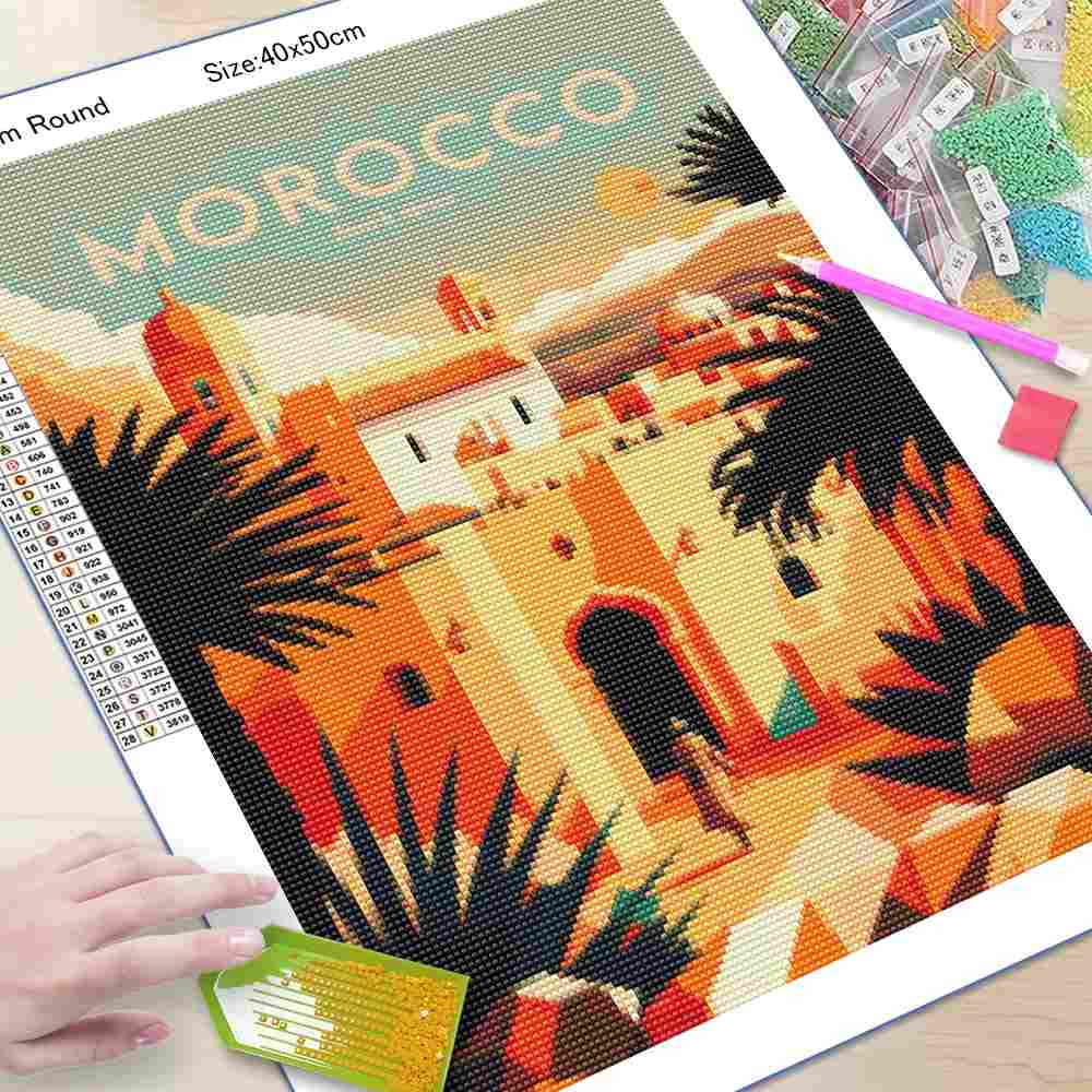 DIYデジタルペイント、数字で塗る絵、夜のケーブルカー、手描 - Photography Design のレビューと価格