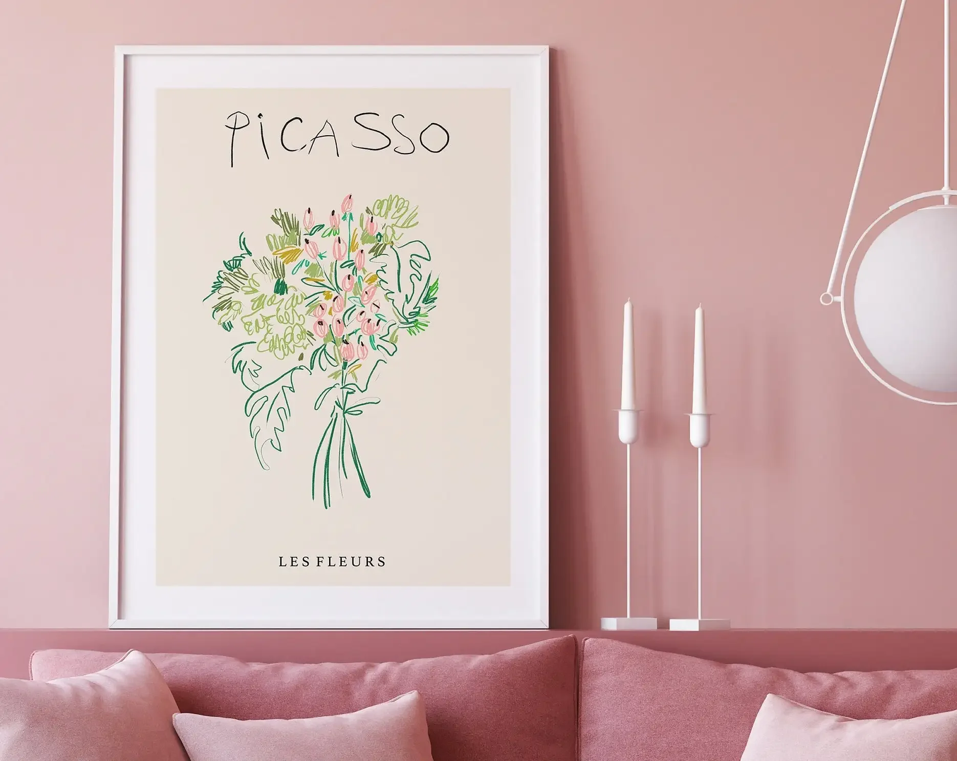 抽象的な花のモチーフを用いたマティスのポスターとプリント、花 - Photography Geometry のレビューと価格